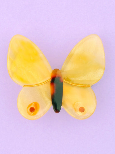 COUCOU SUZETTE Barrette Papillon Jaune