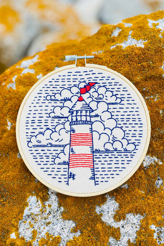 HOOK LINE & TINKER Embroidery Kit - Lighthouse