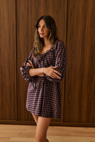 DAILYSTORY Robe Alix - Vichy Bourgogne
