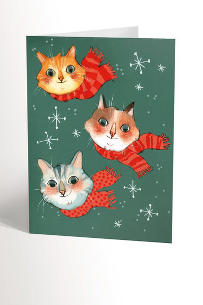 VALERIE BOIVIN Greeting Card - Three Scarves