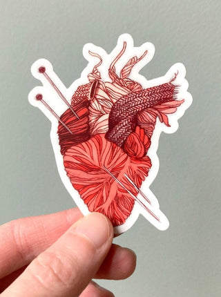 VALERIE BOIVIN Sticker - Knitted Heart