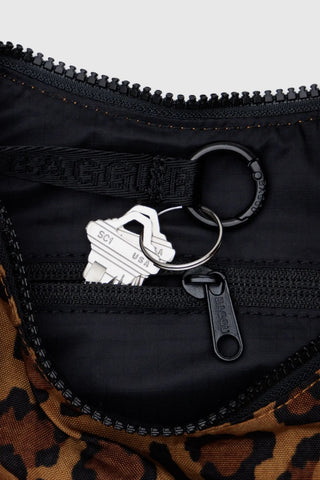 BAGGU Sac Petit Crescent Nylon - Léopard
