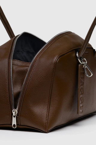BAGGU Sac Bowler Cuir Recyclé - Brown