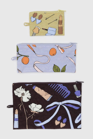 BAGGU Flat Pouches - Get Ready With Me
