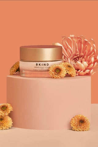 BKIND Crème pour le Visage Floral - Apaisante et Repulpante
