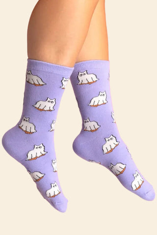 COUCOU SUZETTE Chaussettes - Chat Fantôme