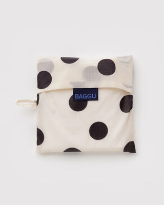 BAGGU Sac Réutilisable Grand - Polka Dot Noir et Blanc