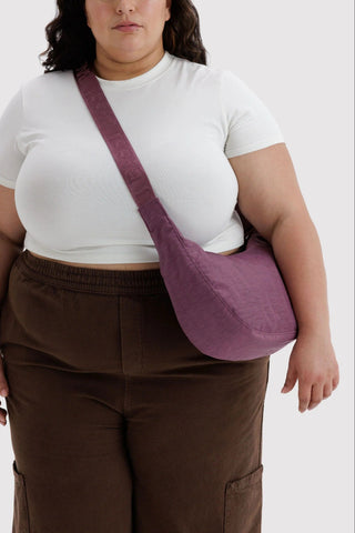 BAGGU Sac Moyen Crescent Nylon - Wild Plum