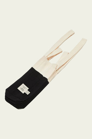 PLEATS MAMA Sac 2 Way Shopper Bag - Blanc et Noir