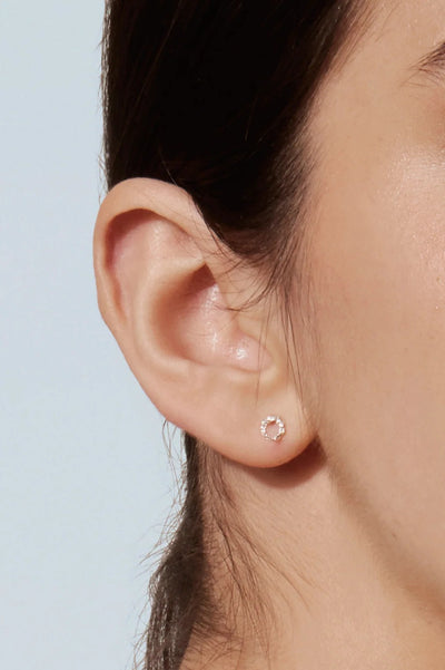 CAMILLETTE Petite Boucles d'oreilles Amalgame - Argent