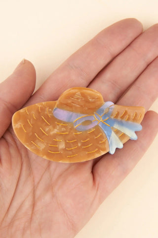 COUCOU SUZETTE Hair Clip - Straw Hat