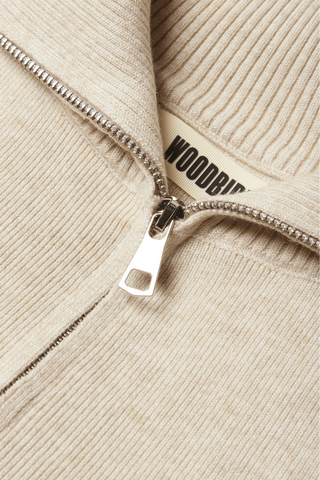WOODBIRD Cardigan Zippé Lily - Sable