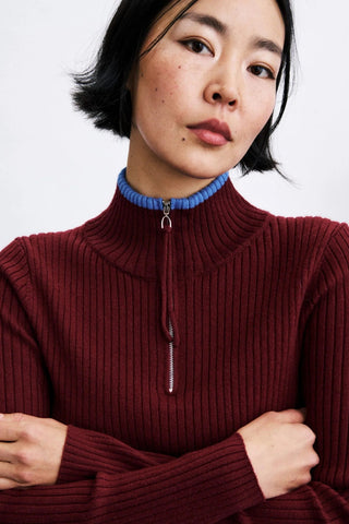 FRNCH Kuju Sweater - Burgundy