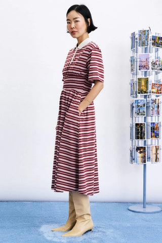 FRNCH Misen Dress - Burgundy