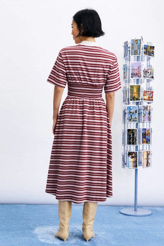 FRNCH Misen Dress - Burgundy