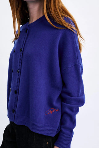 FRNCH Chichi Cardigan - Electric Blue
