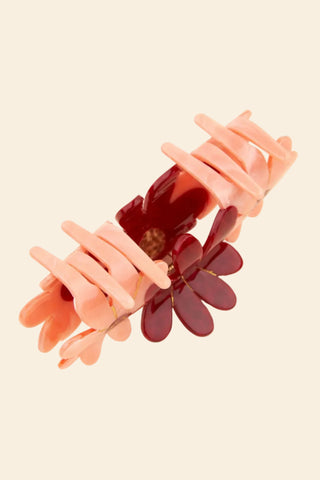 COUCOU SUZETTE Pince à Cheveux - Trio Fleurs Roses