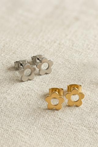 BLOOM Boucles d'Oreilles Fleurs Rétro