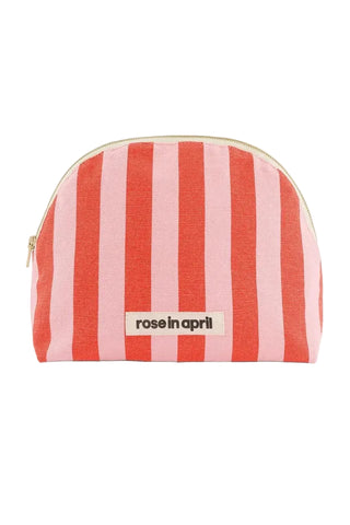 ROSE IN APRIL Trousse de Toilette Margaux - Rayure Tomato et Candy