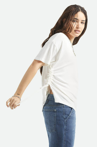 BRIXTON T-Shirt Carefree Cinch - Blanc Cassé