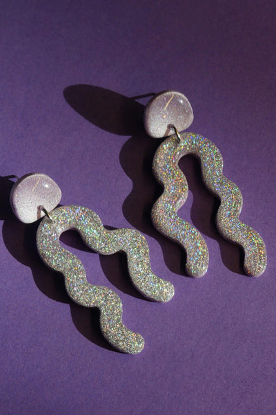 CROCODILE AGILE Gabie Earrings - Glittery Serpentine