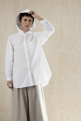 BODYBAG Chemise à Capuche Saville - Blanc