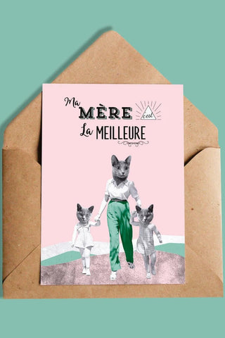 OUI MANON Carte - Ma mère c'est la meilleure