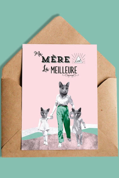 OUI MANON Carte - Ma mère c'est la meilleure