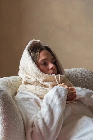 GIBOU Col Capuche Reversible Velour