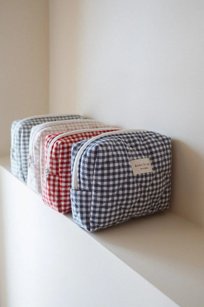 IN THE BAG Quilted Vichy Pouch