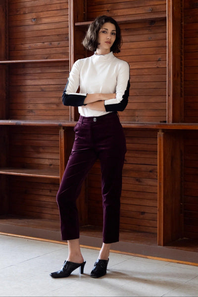 EVE LAVOIE Pantalon Topaze - Bourgogne