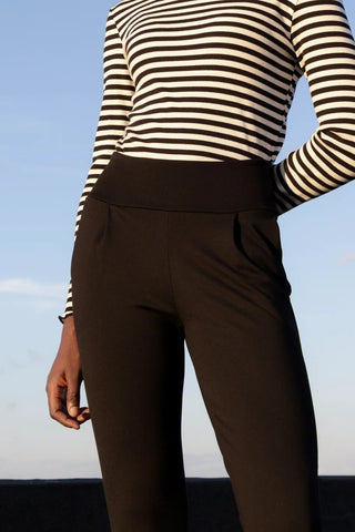 EVE LAVOIE Pantalon Ponti di Roma - Noir