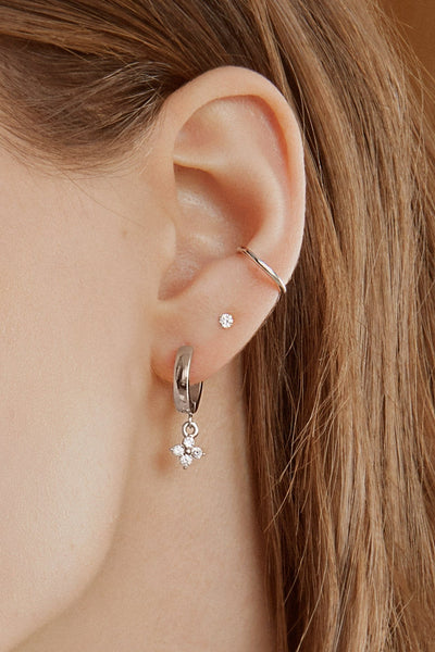 TWENTY COMPASS Boucles d'Oreilles Merveille - Argent