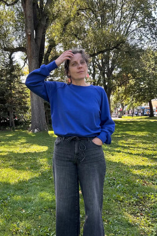 KAZAK Crewneck Acacia - Cobalts