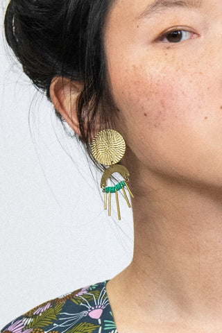 KAZAK Marsala Earrings - Green