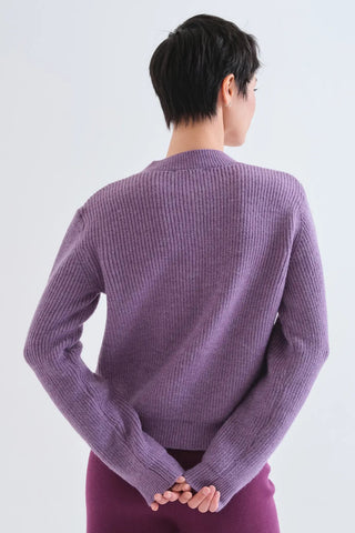 COMPANIA FANTASTICA Cardigan Bloucles Mauve