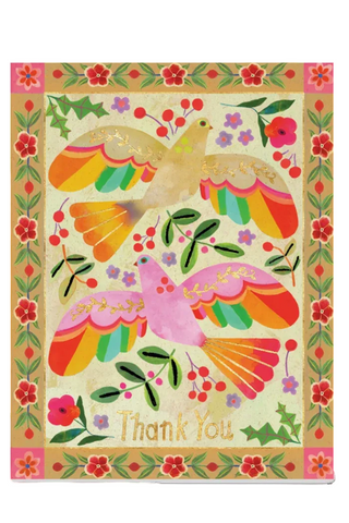 HALFPENNY POSTAGE Carte Merci les Oiseaux