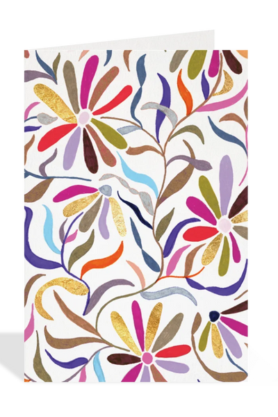 HALFPENNY POSTAGE Mini Carte Fleurie