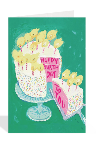 HALFPENNY POSTAGE Mini Carte Part de Gâteau