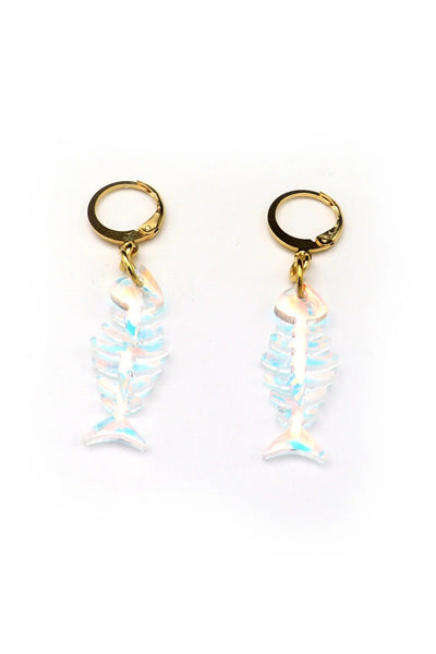 DCONSTRUCT Mini Fishbone Earrings