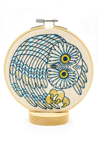 HOOK LINE & TINKER Kit de Broderie - Saw Whet Owl