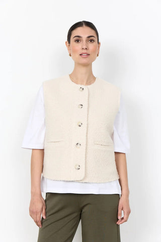 SOYACONCEPT Veste Sans Manche Shaima - Crème