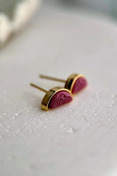 BOUCLE D'OR Boucles d'Oreilles Clou Demi Cercle