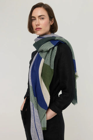 PRINCESSE & DRAGON Foulard Sillage - Bleu