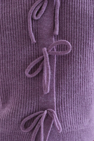 COMPANIA FANTASTICA Cardigan Bloucles Mauve