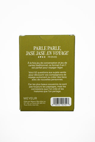 MEYEUR Jeu de Conversation Parle Parle, Jase Jase - En Voyage