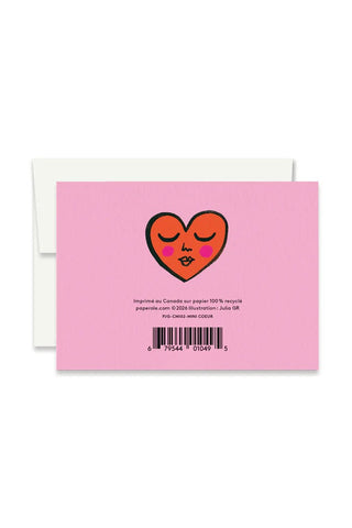 PAPEROLE Mini Carte Coeur