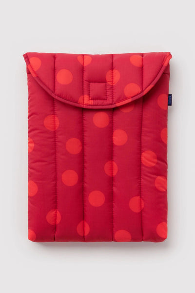 BAGGU Housse d'Ordinateur 13"/14" - Polka Dot Rouge