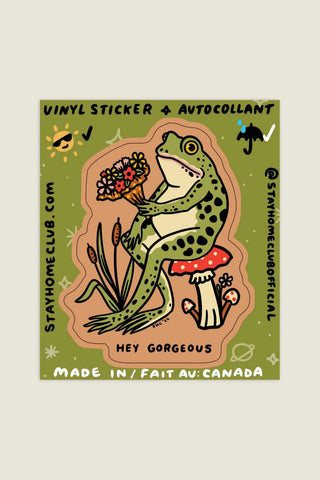 STAY HOME CLUB Sticker - Hey Gorgeous