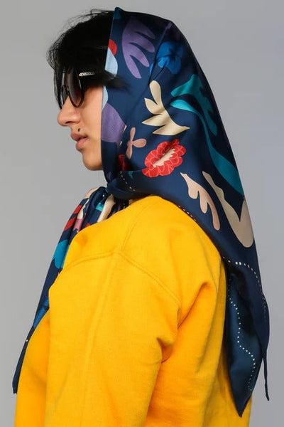 DORA NOLA Silk Scarf 90 - Fresque